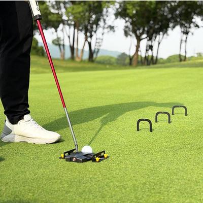 Golf Putting Aid Training Equipment Improve Skills Putter Goal Device String with Pegs
