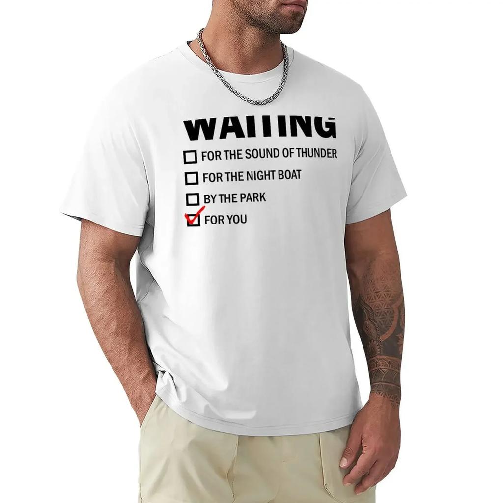 customs tees T-shirts for cotton customizeds vintage korean fashion tall t shirts Waiting for Duran T-Shirt