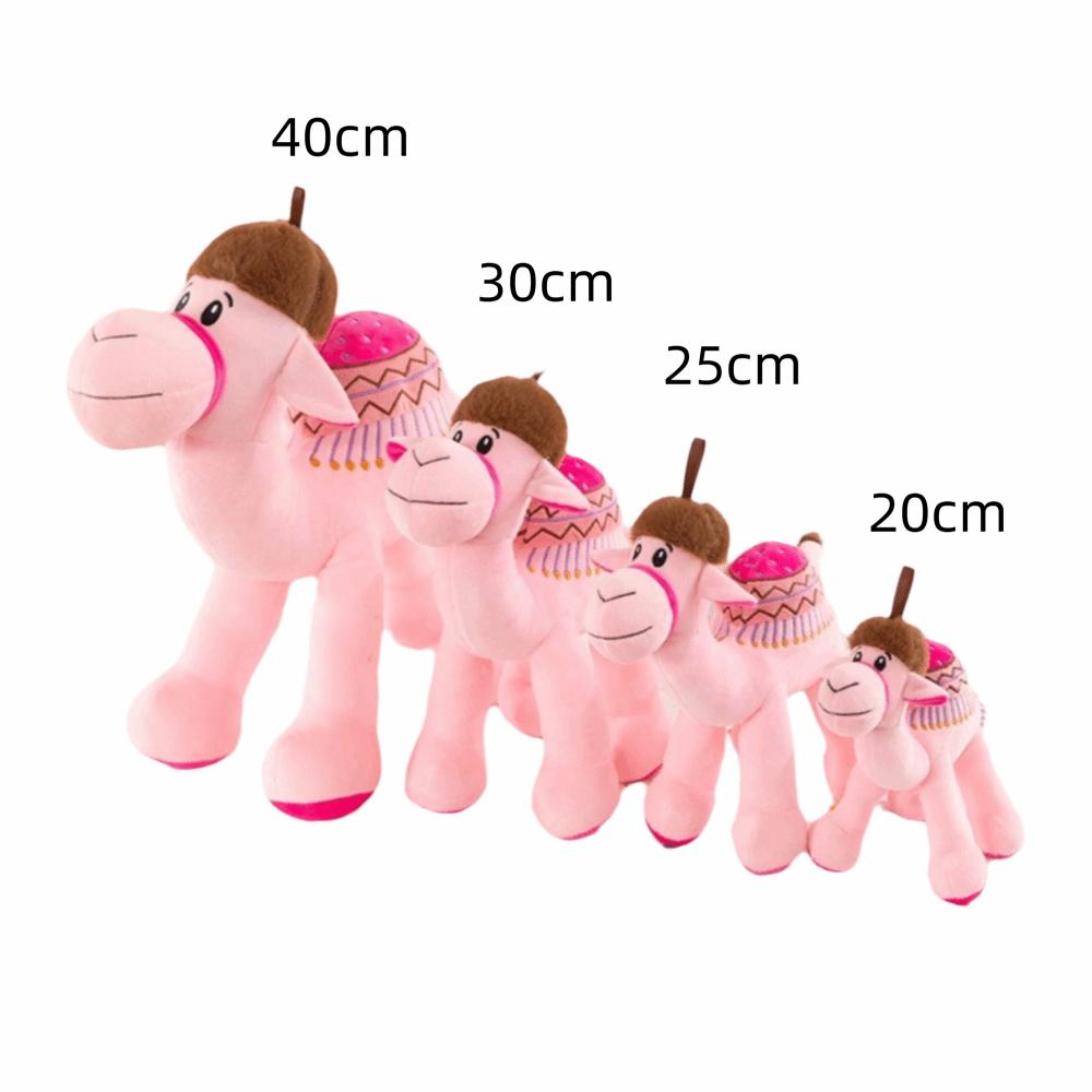 Soft Plush Cartoon Camel Doll Cute Short Plush Desert Animal Plushie  Christmas Gift