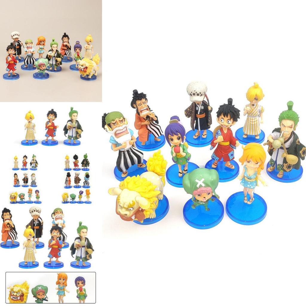 Stunning 10pcs One Piece Wano Country Action Figure Set Featuring Luffy Nami Chopper