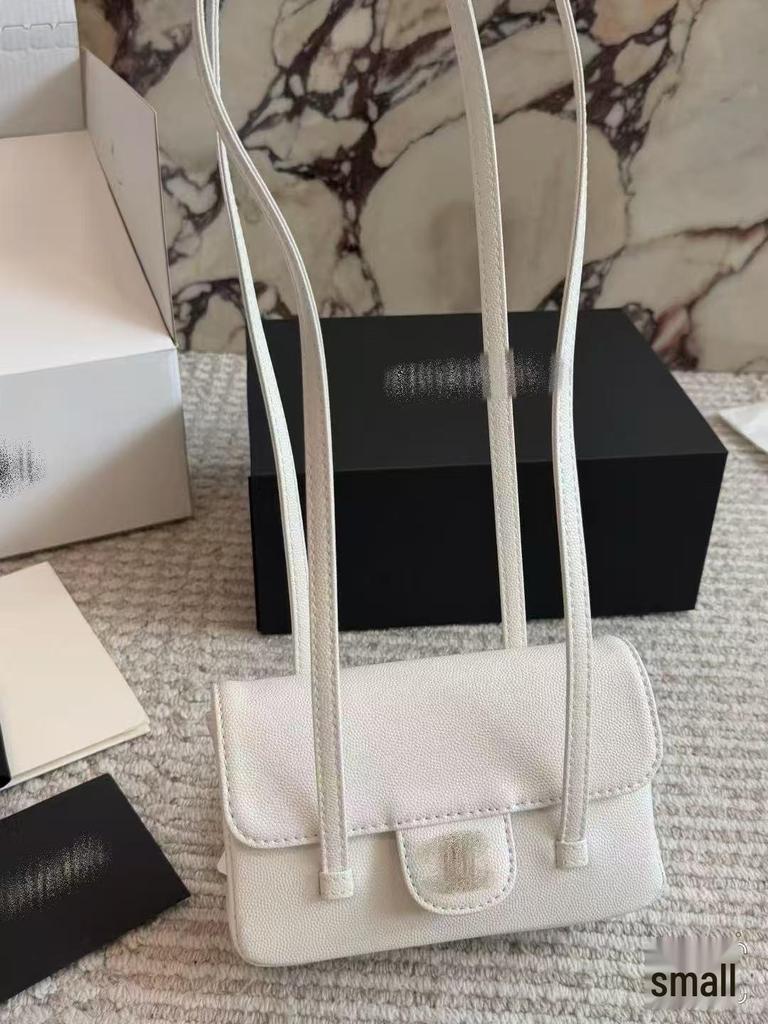 Luxury 26C Cowhide Flap Bag - Jennie Style Single Shoulder Hobo Bag