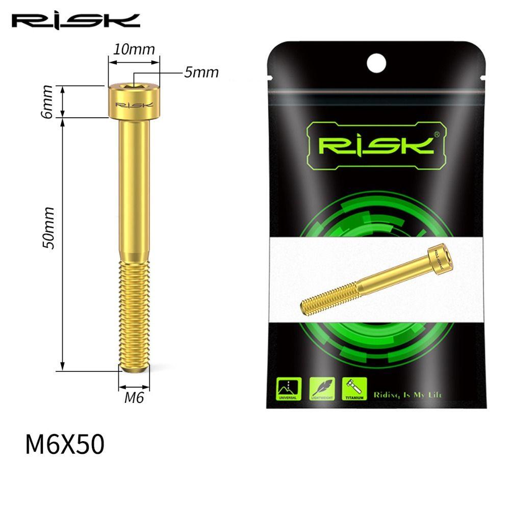 Rainbow Gold Titanium Bolts Taper Head Fixing Bolts New Bicycle Headset Cap Bolts  Road Bike