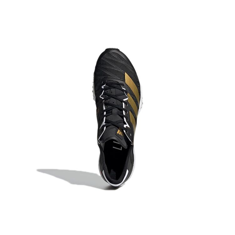 Adidas Adizero Takumi Sen 7 Lace-Up Non-Slip Low-Top Running Shoes Men Sneakers Black Gold FY4088