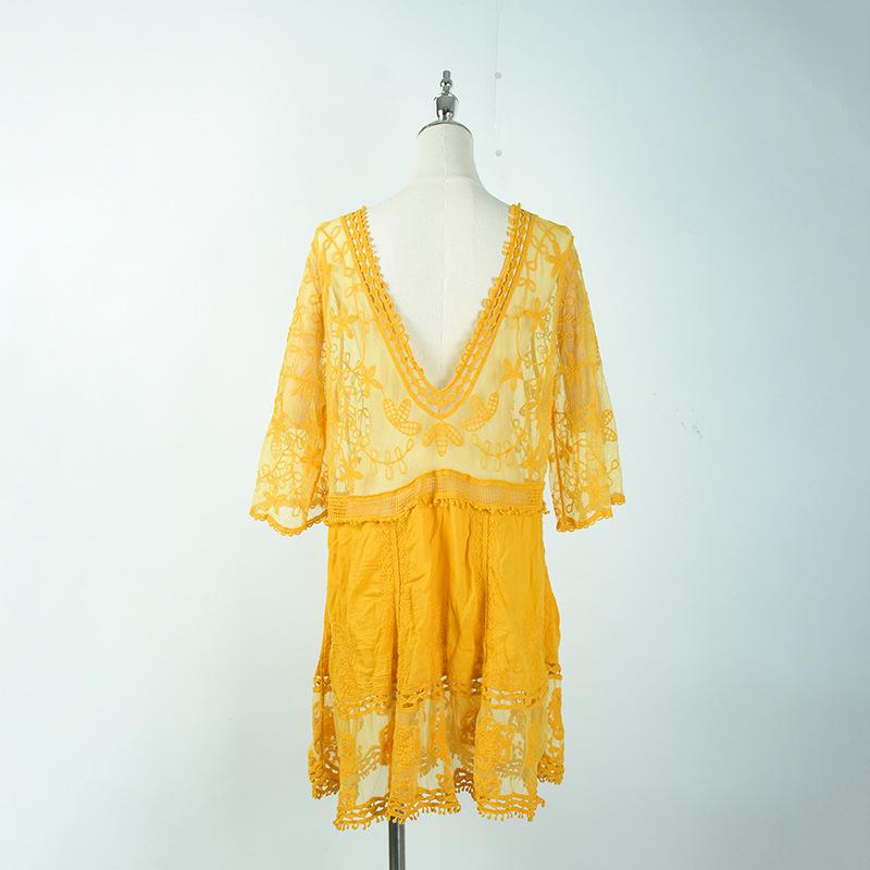 European & American Cotton Hoodie Beach Cover-Up: Women's Bikini, Skirt, Swimsuit, and Sun Protection Dress for Seaside Vacations