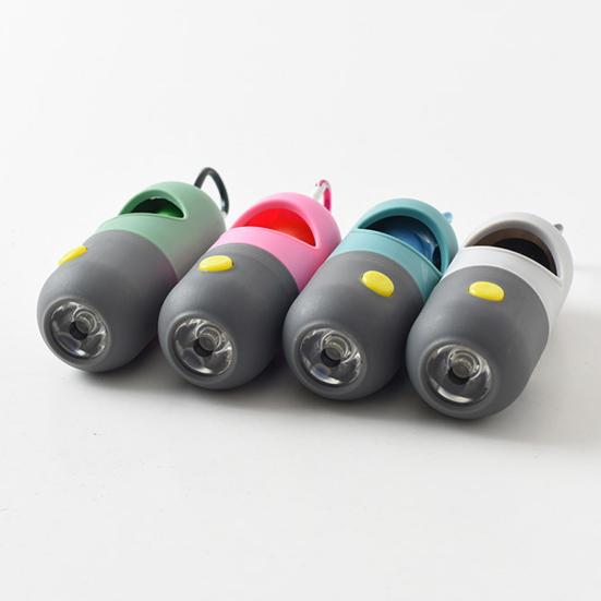 Pet Waste Bag Portable Reusable Lighting LED Environmentally Friendly Poop Picking Up ABS Pet Dog Waste Bag Holder Pet Supplies
