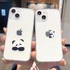 Funny Cute China Panda Clear Phone Case For iPhone16 15 14 13 12 11 Pro MAX Shockproof Covers
