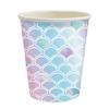 Gobelets en carton - SCRAPCOOKING PARTY - Sirène - Multicolore - 25 cl - 3 kits de 8 gobelets