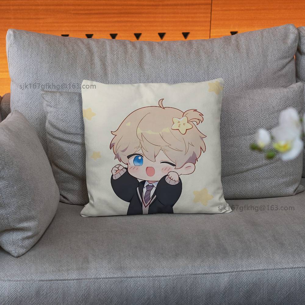 Love And Deepspace Pillow Case Square Double-Sided Printing Short Plush Sofa Cushion Cover Bedroom Bedside Pillow
