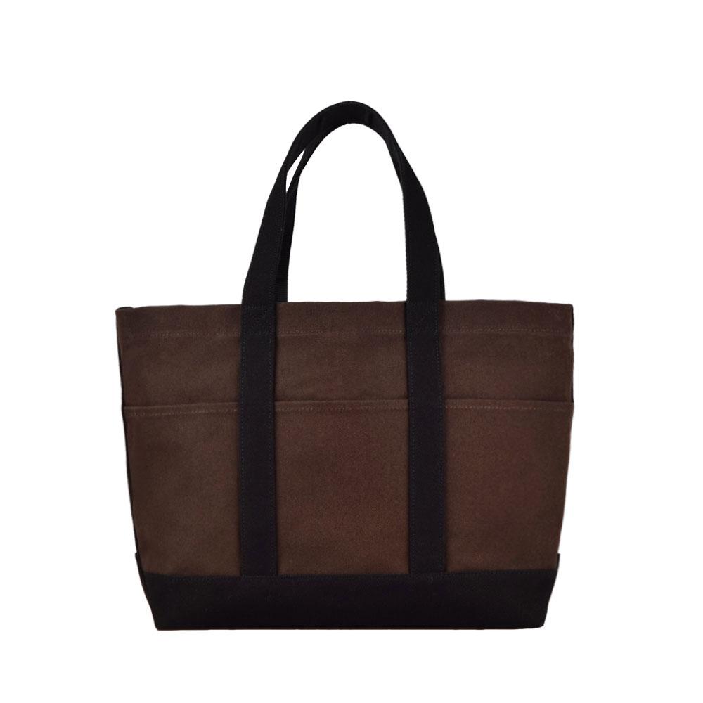 Thefreccia Primo Canvas Tote Bag Brown Black