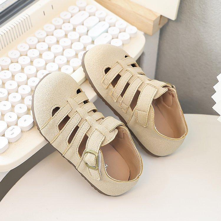 

Девочки 2025 лето новые босоножки Boken иностранный стиль матовая сумка голова мальчики плетеные римские мягкая подошва пляжная обувь тренд 36