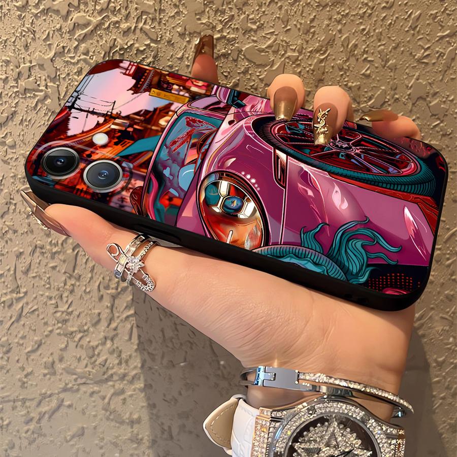 Coole Auto Funda Handyhülle für Apple iPhone 17 Pro Max 16 14 15 Pro 7 8 Air 13 11 XR XS MAX 12