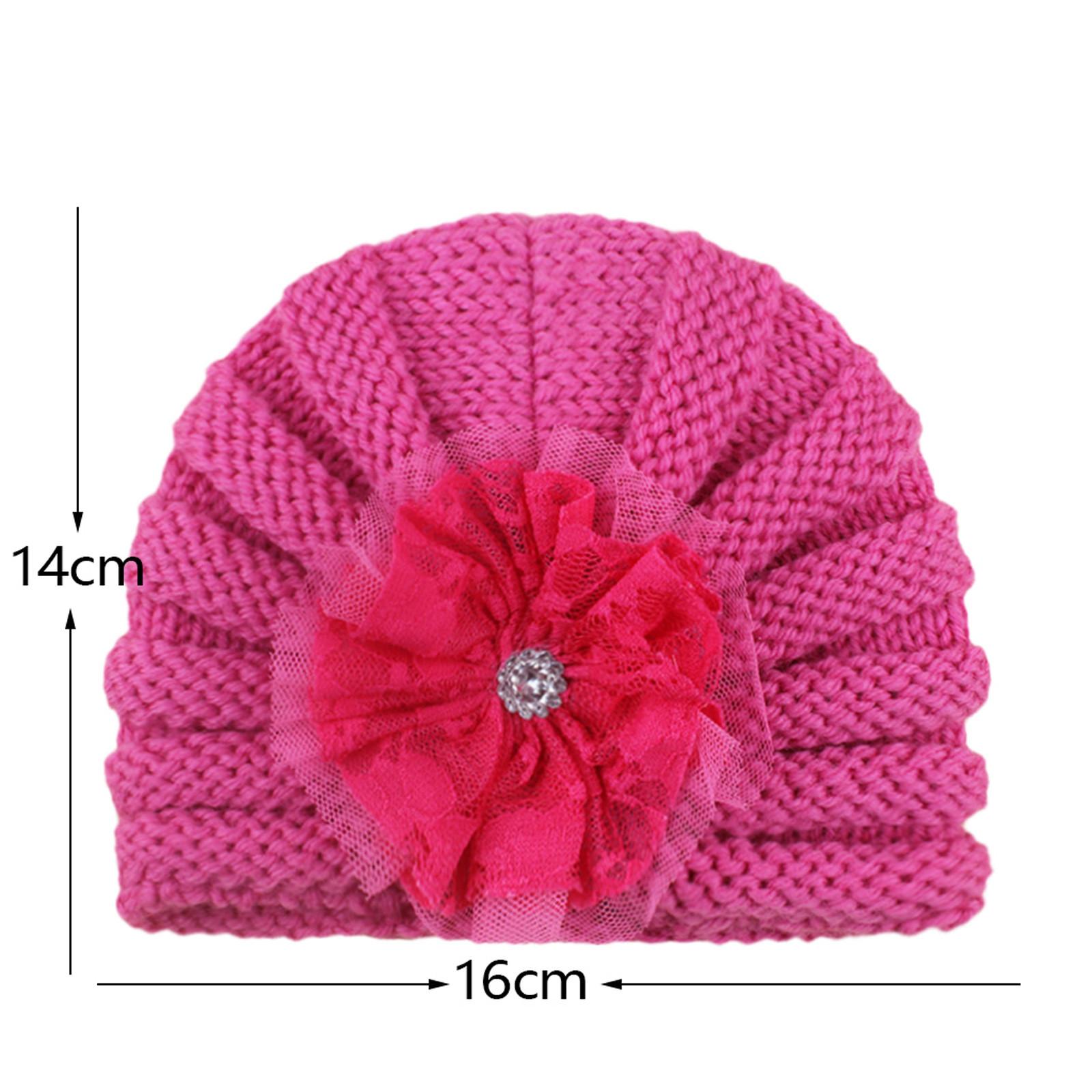 Children s Woolen Warm Hat   And Winter  Flower Knitted Hat