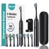 Nouvelle Mise à Niveau Brosse à Dents Électrique Rotative Rechargeable Brosse à Dents Électrique pour Adultes Brosses à Dents Électriques Rotatives avec 8 Têtes de Brosse Douces