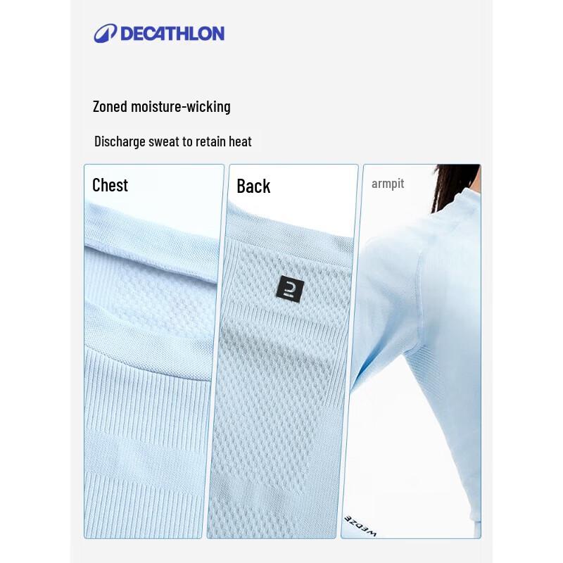 Decathlon Nahtloses Thermounterhemd für Damen