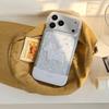 Sweet Unicorn Snowflake & Star Pattern Clear Glitter Dreamy Phone Case for iPhone 17 16 15 14 11 12 13 Pro Max Plus Back Cover