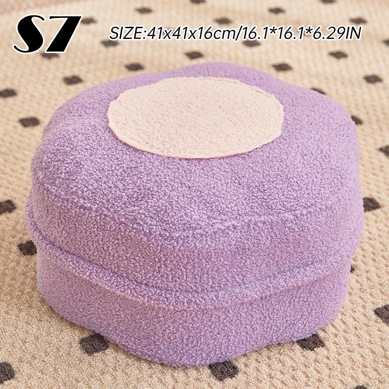 

Чехол для сиденья Comfort Velvet Lamb Wool без набивки, чехол для пуфа, пуфика, мягкий флис, чехол для подушки для ног, без наполнителя, футон