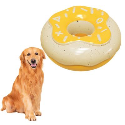 Donut Hundespielzeug Kauspielzeug Leckerer cremiger Geschmack Verstecktes eingebautes Quietschgeräusch