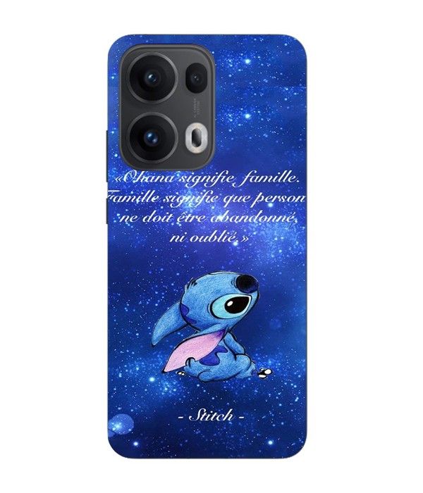 Maniacase Case For Oppo Reno 13 Pro 5G Stitch Disney Stitch Cute Ohana Means Family
