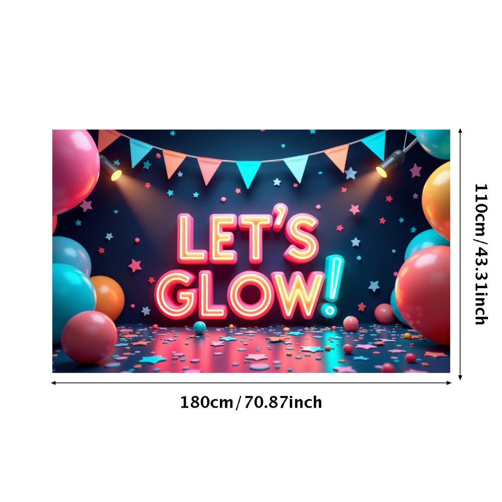Photo Prop LED Neon Banner Party Decoration Glow Effect Neon Sign For Festival Decoration Party Celebration Night Event