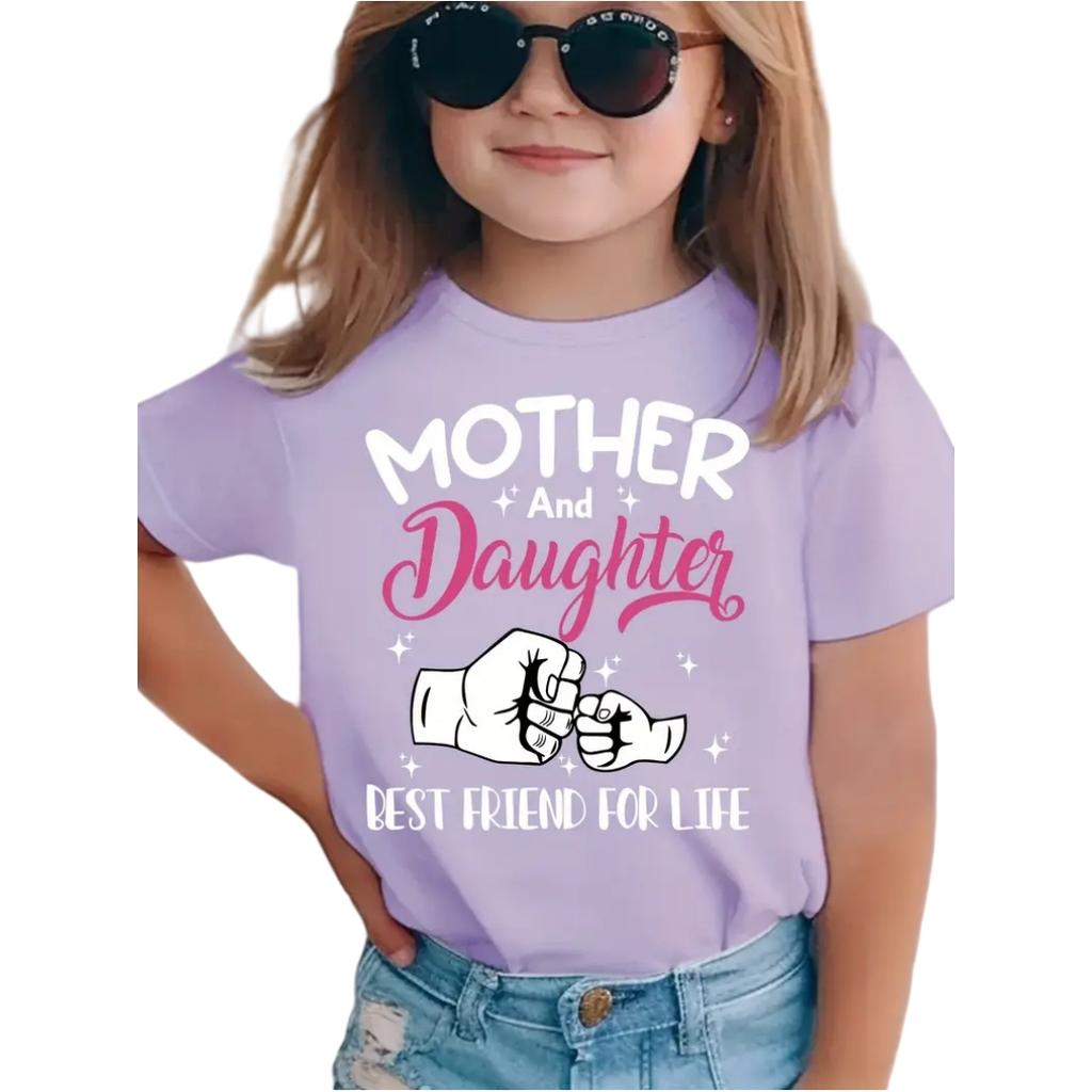 Pink Girl Top Kids Tshirt Toddler Summer Clothes Breathable Cute Boys Clothing Casual Short Sleeve Crew Neck Top Junior T-Shirt