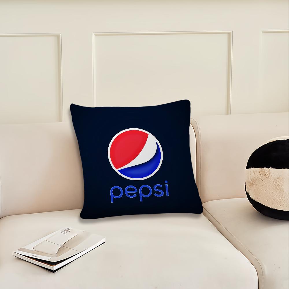 Kissenbezug Living Logo Zimmer Kopfteil Büro Blaues Kissen Schlafzimmer Lustiges Kissen Sofa Nickerchenzeit P-Pepsi Kissenbezug