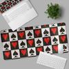 E-Sport Spiel Poker Mauspads Groß Computer Laptop Gamer Schreibtischmatten XXL Gummi Anti-Rutsch Gaming Tastatur Mauspads PC Zubehör