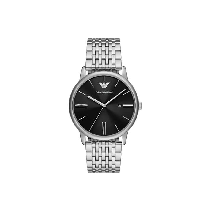 Emporio Armani Three-Hand Date 42mm AR11600-CLG Black Dial