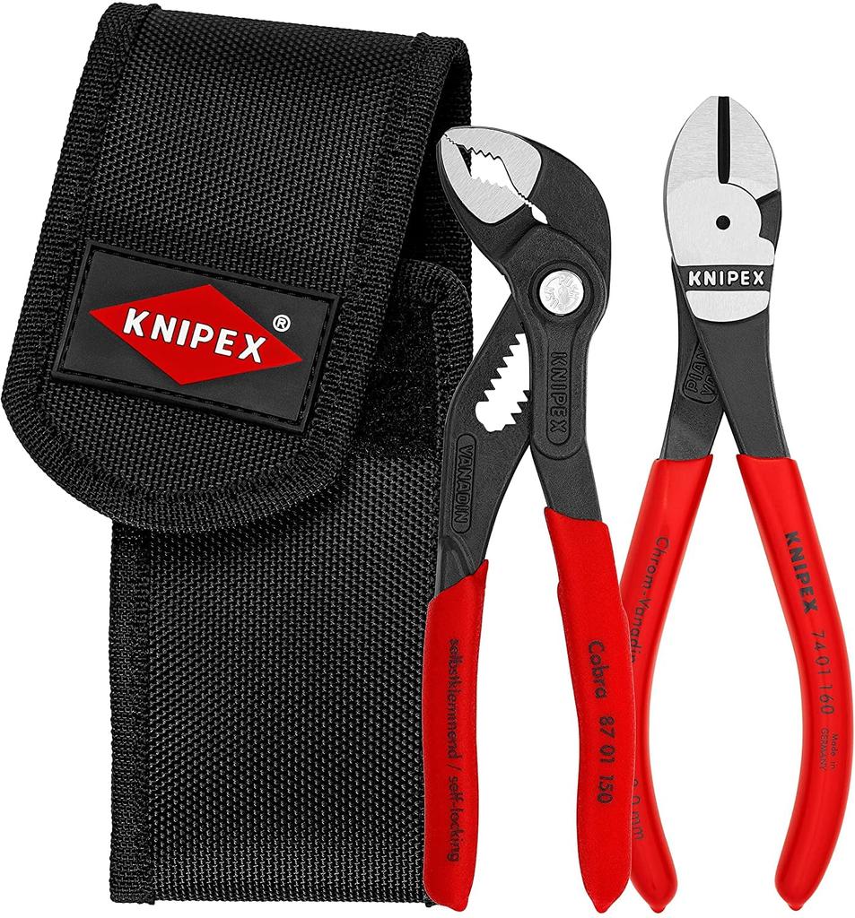 KNIPEX KNIPEX 002072V02 Mini Cobra + Nipper Set