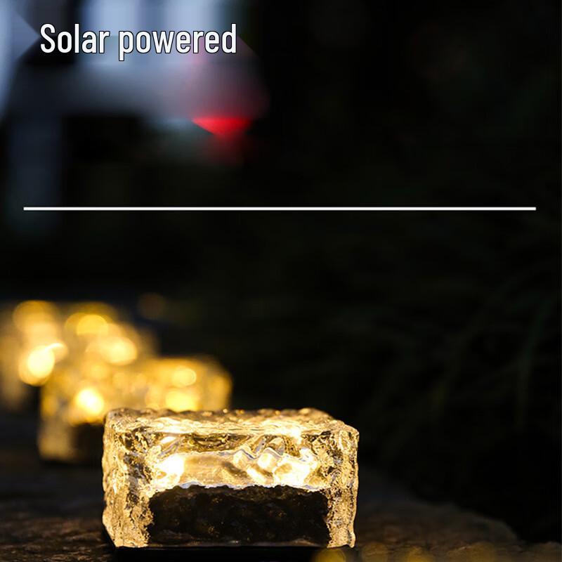 UOSU Solar Square Ice Brick Light