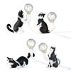 Artificial Cat Shaped Bedside Table Wall Lamp Desk Night light house Decoration Housewarming Gift
