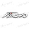 Logo de Metal Cromado 3D Fiesta Letra Carro Styling Para-lama Lateral Porta-malas Traseiro Adesivo Decalque Emblema Para Fiesta Emblema MK3 MK4 MK5 Acessório