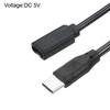 USB C Extension Cable Type C Female To Male Extension Cable With Switching 5V3A Charging Cord For Mobile Devices 30cm