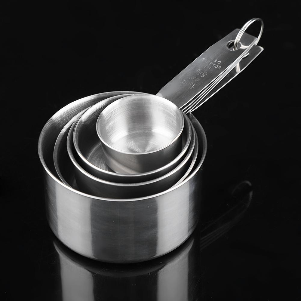 

5pcs Set Stainless Steel Anti rust Measuring Cup Spoon Baking Cooking Tool