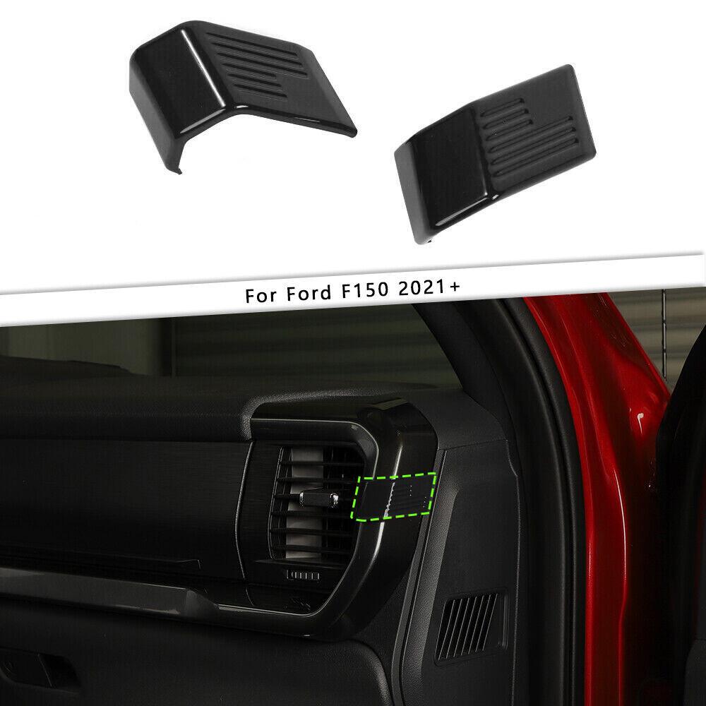 Center Console Dash Side Air Vent AC Outlet Cover Trim For Ford F150 2021+ Black
