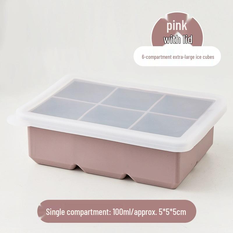 Iskubslåda: 15-kubsform med lock, Lätt att lossa, Livsmedelsgodkänd silikon, Perfekt för barnmat & mer