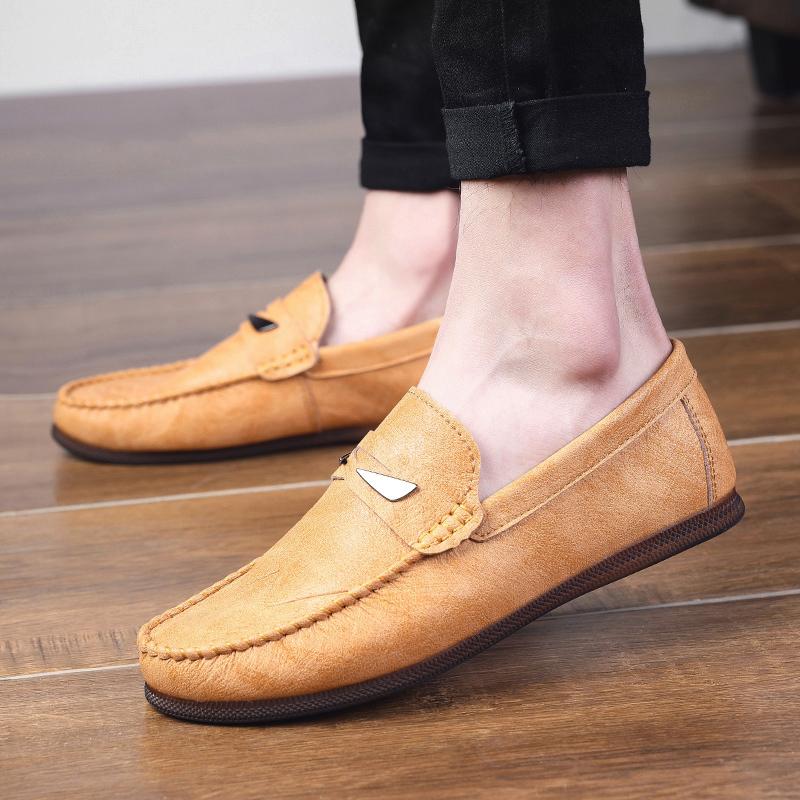 Fashion Men's comfortable driving shoes Casual Flats Shoes Wedding Party Outdoor Strolling Shoes Business formal dress fashion Loafers