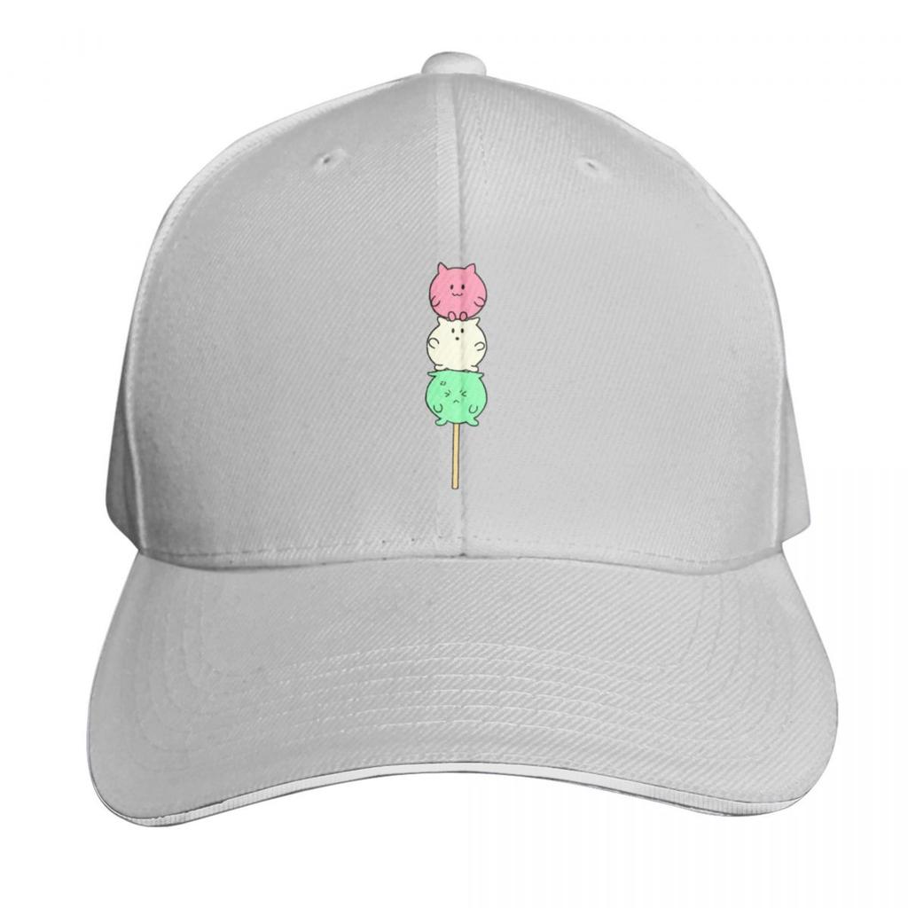 Kawaii Kitty Dango Baseball Cap Ball Cap Beach Bag Golf Hat Genuine New In The Hat For Women Unisexs