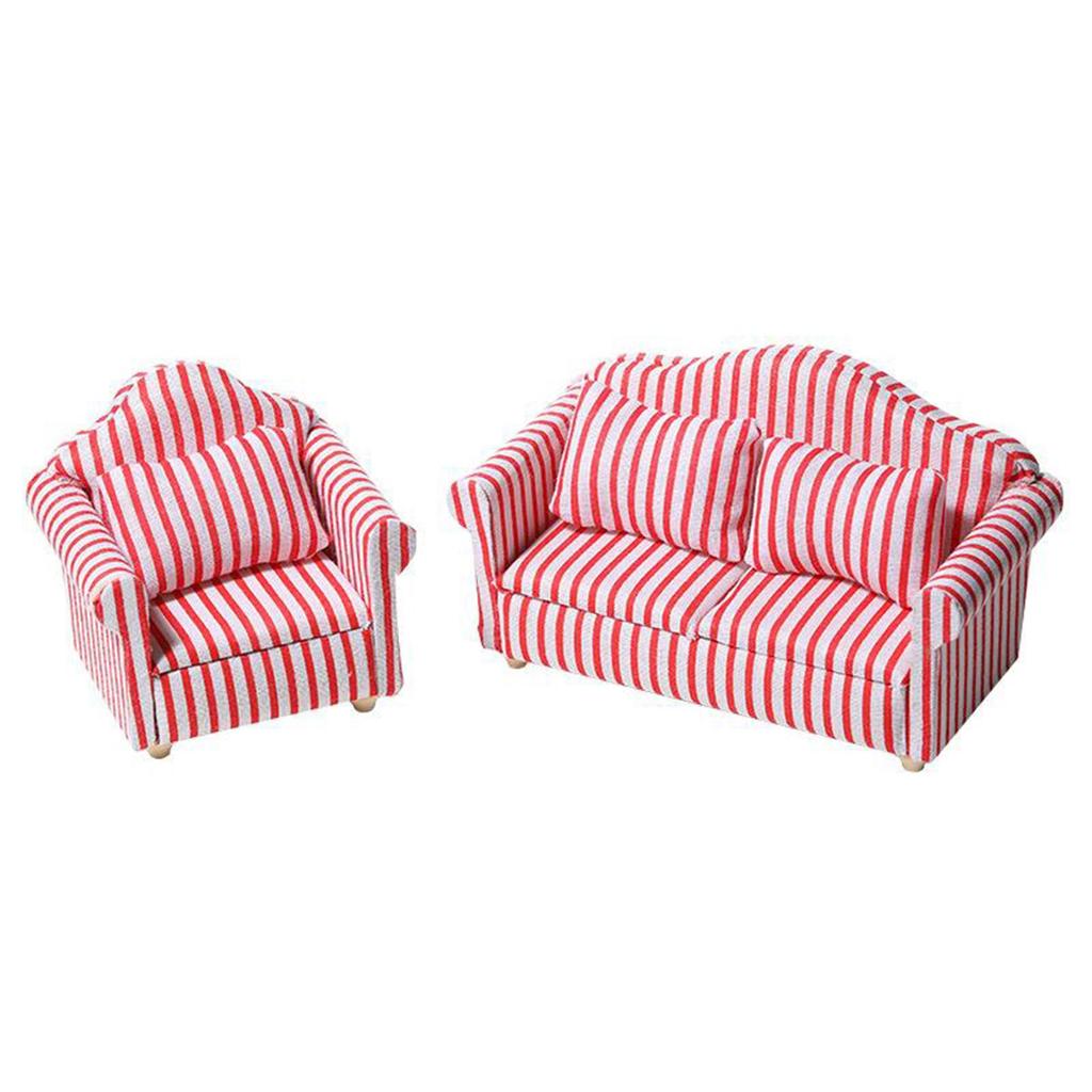 1/12 Dolls House Miniatures Modern Seat Armchair Sofa Settee
