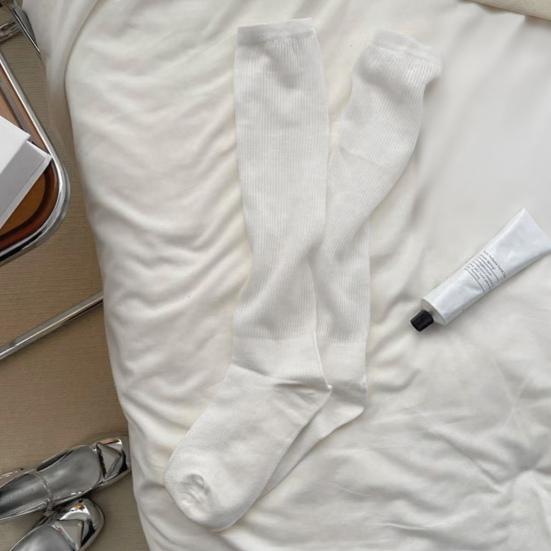 Knee High Slouchy Socks Women Slightly Sheer Scrunch Socks Girls Slouchy Boot Socks for Dating Party Street Wear