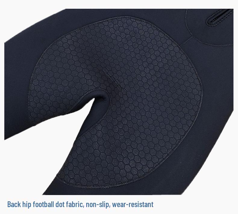 OUZO7mm CR Super Elastic Long Sleeve Wetsuit - Thick, Cold-Proof for Surfing, Free Diving, and Scuba Diving