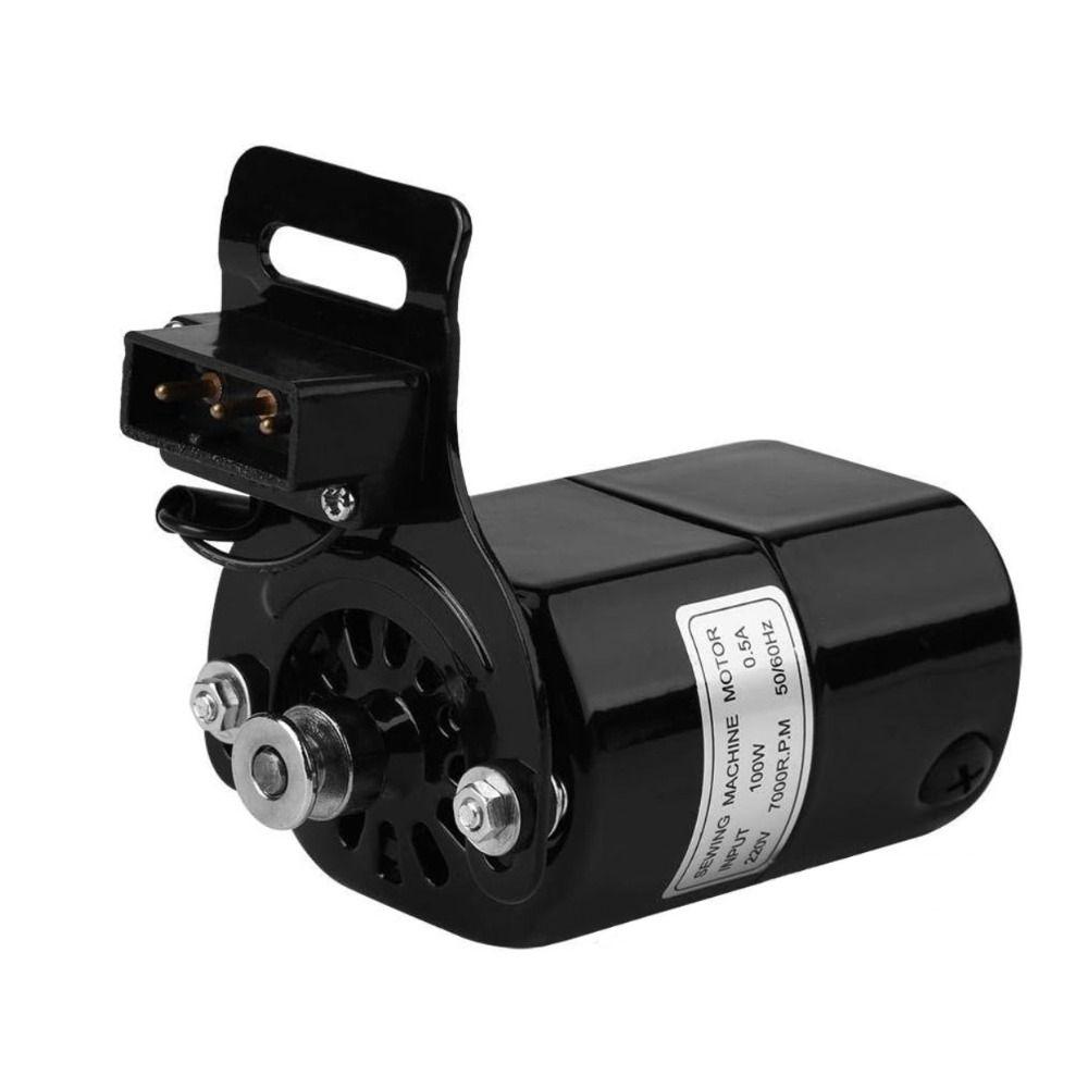220V 100W Sewing Machine Motor Durable 7000 RPM Home Sewing Machine Parts Counterclockwise Rotation Safety Protection