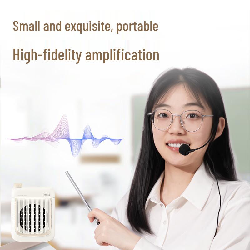 Deli LT930 8W Portable Voice Amplifier CN plug (adapter included)