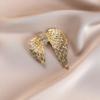 Gold Angel Wings Brooch Light Luxury Design Diamond Pin Women's Fashion Corsage