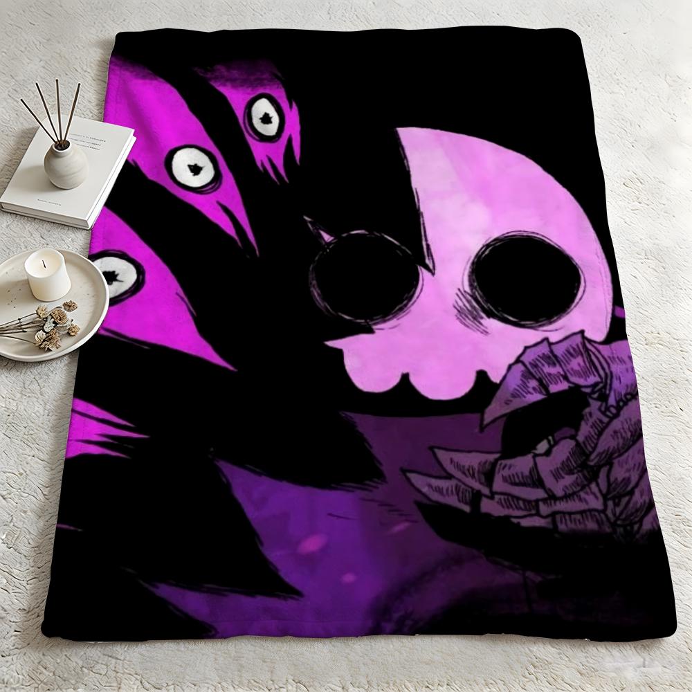 game SSkul The Hero SlayerR Throw Warm Soft Flannel Blanket Multiuse for Sofa Bed Camping Travel Nap