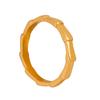 Hong Kong Retro Bamboo Titanium Steel 18K Gold Non-Fading Ring – Versatile Women's Summer Jewelry.