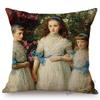 Famous Painting John Everett Millais The Blind Girl Ophelia Victoria Era Art Throw Pillow Case Pre-Raphaelite Sofa Cushion Cover