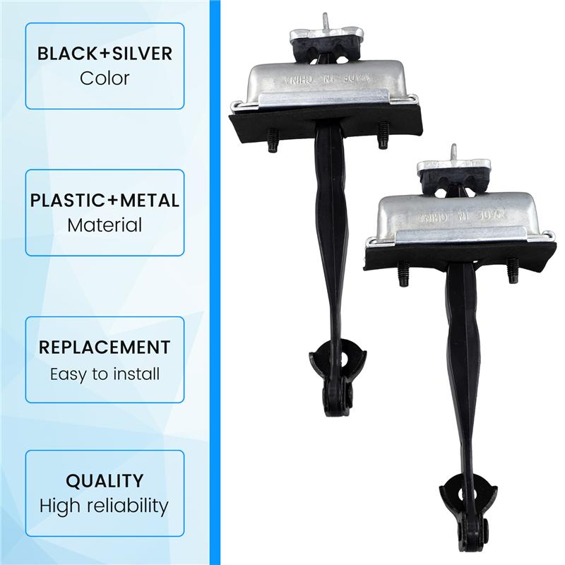 A03Z-2PCS Car Front Door Check Strap Limit Rod Stop EJ7Z-7823552-A For Lincoln MKC 2015- Door Limiter Hinged EJ7Z7823552A