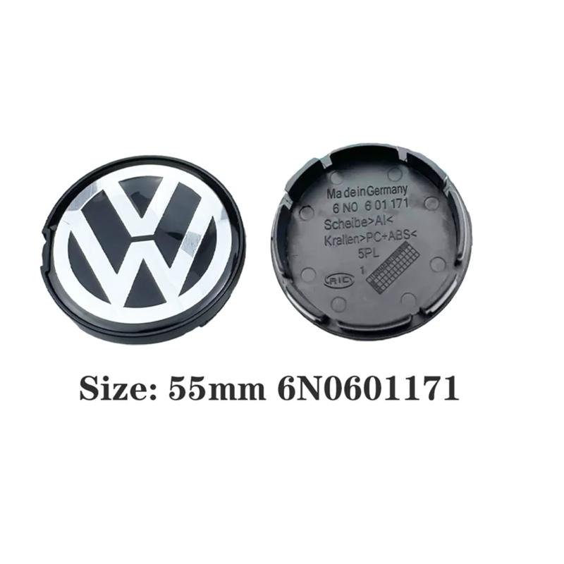 HIJK1 4pcs 55mm 56mm 65mm 70mm Car Wheel Center Caps Hubcap Cover for VW Volkswagen Jetta MK5 Golf Passat styling 3B7601171 1J0601171