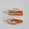 2-piece Women's Color Matching Hollow-out Hairpin Cute Personality Side with Duck Beak Clip Liu Seaside Clip Women's Gift Hairpi