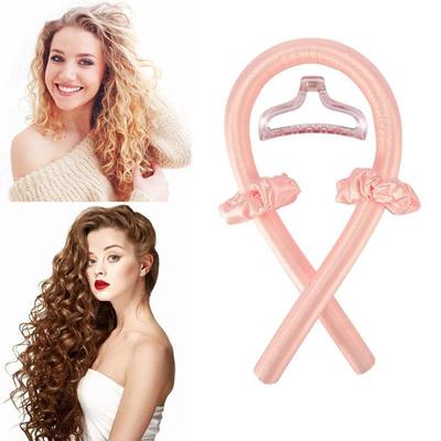 4 STK Haarwickler Hitzefreies Stirnband Lockenstab Schaumstoffwickler Seidenes Lockenband Haarring DIY Haarstyling-Werkzeuge Machen Haarlocken